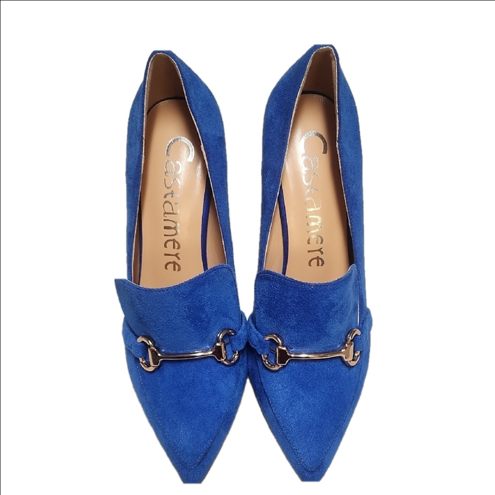 Castamere Women's Blue Suede heels, size 7.5